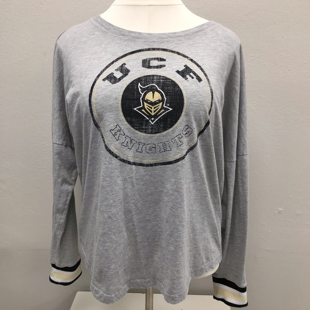 UCF Knights Women’s Gray Long Sleeve Tee Shirt - size XXL